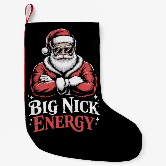 Grunt Style Big Nick Energy Funny Santa Christmas  Kleiner Weihnachtsstrumpf (Vorderseite)