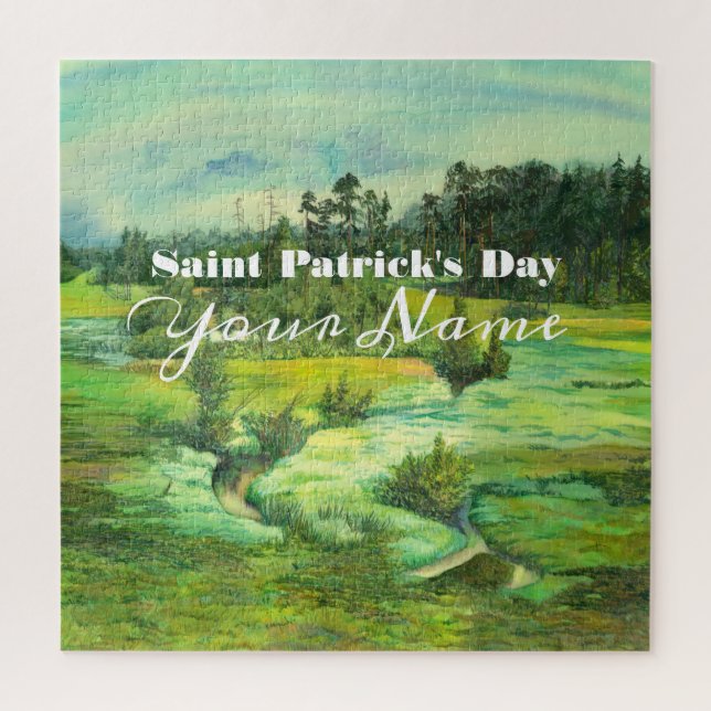 Grüntal-Malerei Wasserfarbe Puzzle (Vertikal)