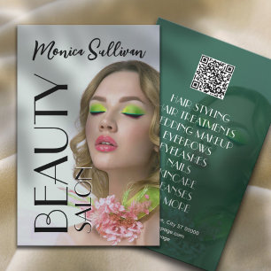 Grünton-Schönheitssalon Flyer