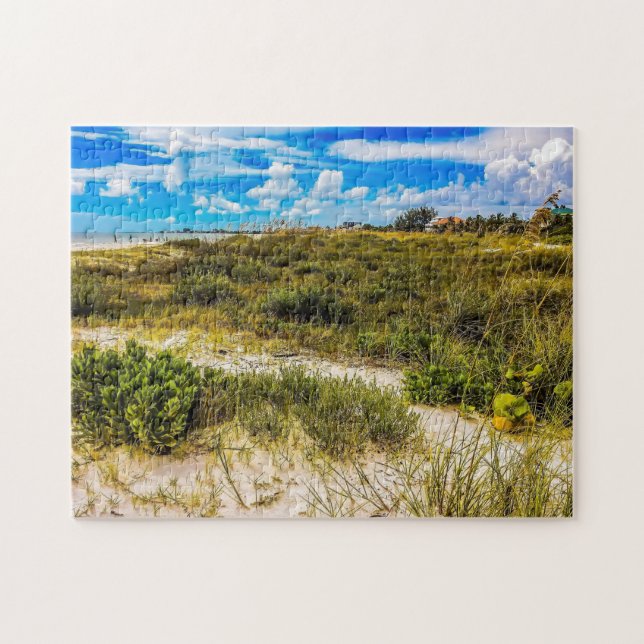 Grüntöne am Strand Puzzle (Horizontal)