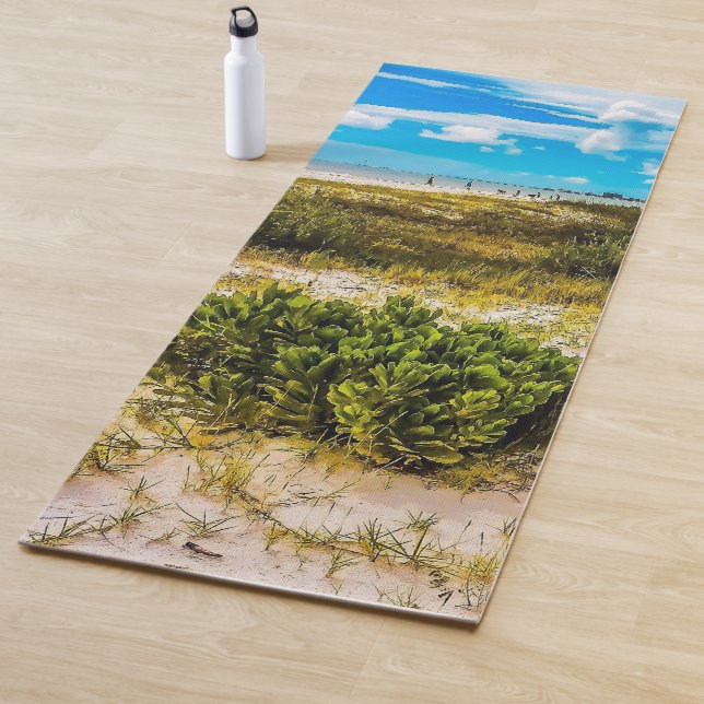 Grüntöne am Strand Yogamatte (Beispiel)