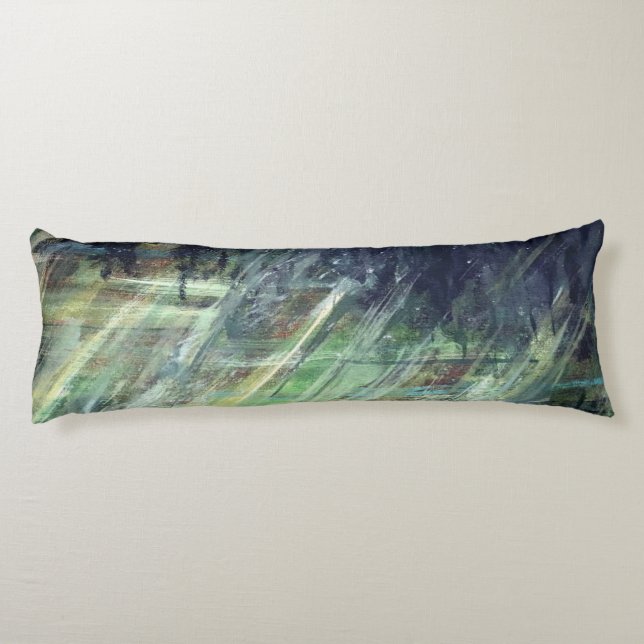 Grüntöne der Natur Seitenschläferkissen (Rückseite)