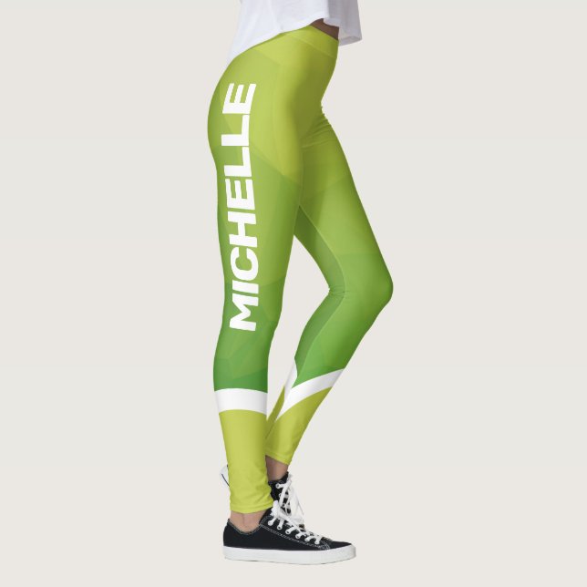Grüntöne mit dem Namen modern Leggings (Rechts)