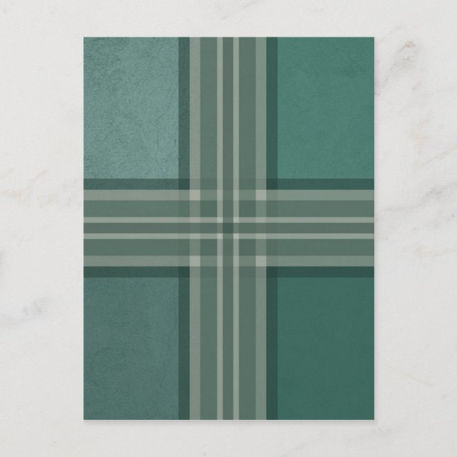 Grüntöne Postkarte (Vorderseite)