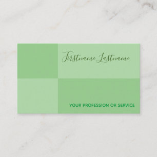 Grüntöne rechteckige, Limone Kalligraphie Visitenkarte