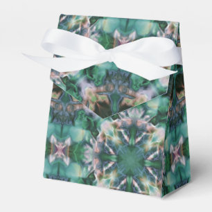 Grüntürkisfarbene Ornamente Geschenkschachtel