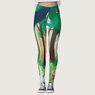 Grünwald und niedliche Tiere Leggings