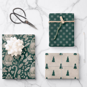 Grünwald Weihnachtswrapping Paper Sheets Geschenkpapier Set