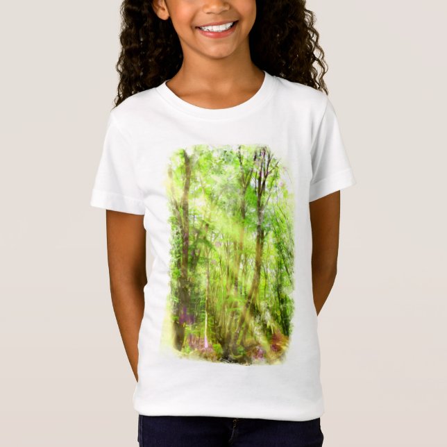 Grünwaldfrühlingsfarbe T-Shirt (Vorderseite)