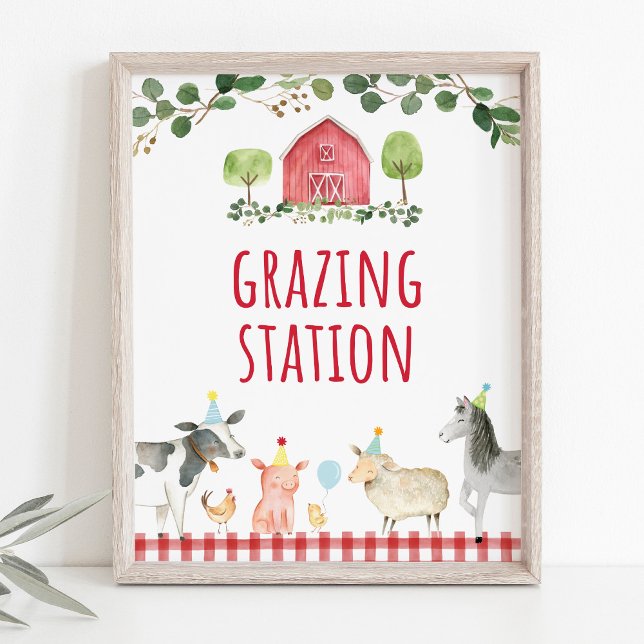 Grünweidestation Birthday Food Sign Poster (Von Creator hochgeladen)