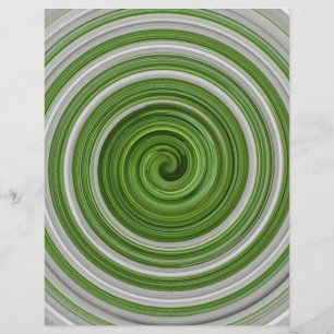Grünweißes Spiralmuster