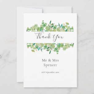 Grünzeug Eukalyptus-Girlande Danke Hochzeit