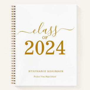 Gruppe 2024 Gold Script Abschluss Guest Notizbuch