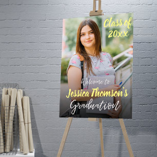 Gruppe 2025 Foto Graduation Party Willkommen Poster