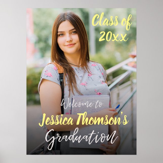 Gruppe 2025 Foto Graduation Party Willkommen Poster (Vorne)