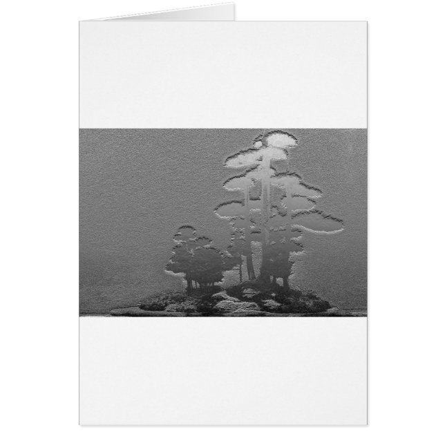 Gruppe Bonsais-Bäume im metallischen Grau (Vorne)