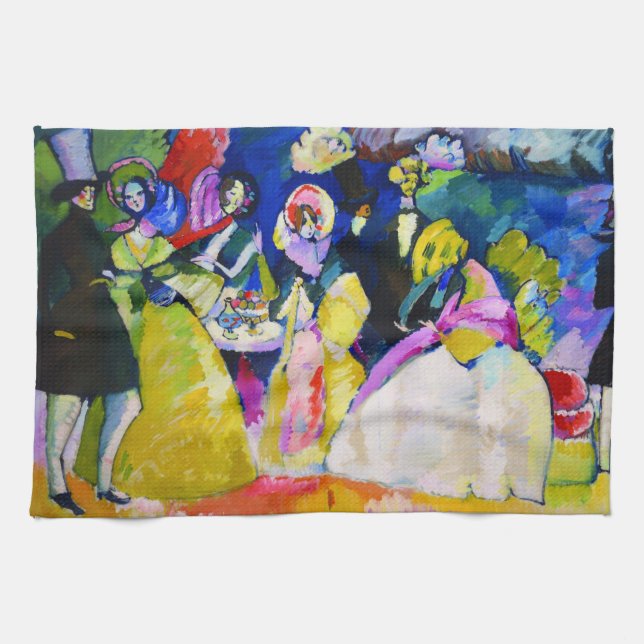 Gruppe Crinolines von Wassily Kandinsky Geschirrtuch (Horizontal)