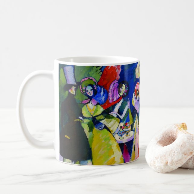 Gruppe Crinolines von Wassily Kandinsky Kaffeetasse (Mit Donut)