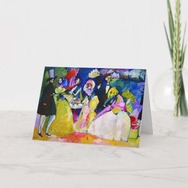 Gruppe Crinolines von Wassily Kandinsky Karte (Vorderseite)