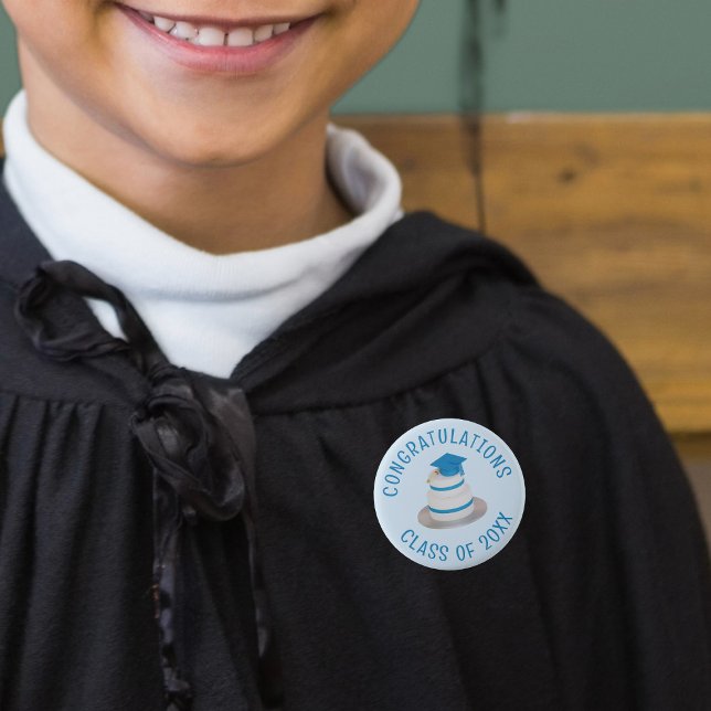 Gruppe der Abschluss - Glückwünsche Button (Congratulate the graduate with this cute button! Just add the Class of Year)