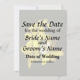 Gruppe der gelben Lilien Save The Date