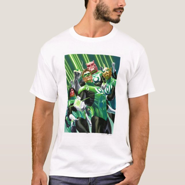 Gruppe der grünen Laternen T-Shirt (Vorderseite)