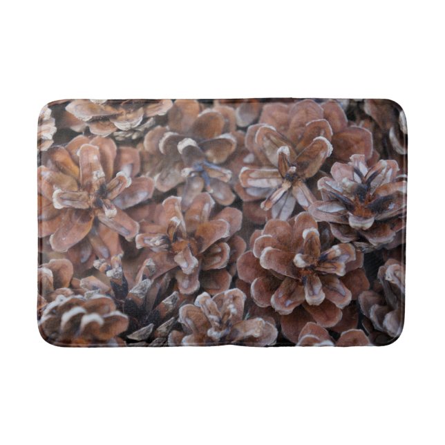 Gruppe der Kiefern-Kegel Badematte (Vorderseite)