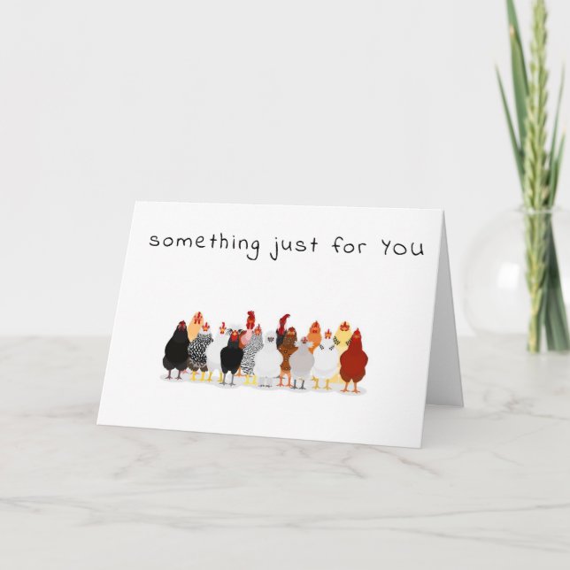 GRUPPE DER KOPFKÜCHER MACHT ALTERSKARTE ZUM SPASS KARTE (Vorderseite)