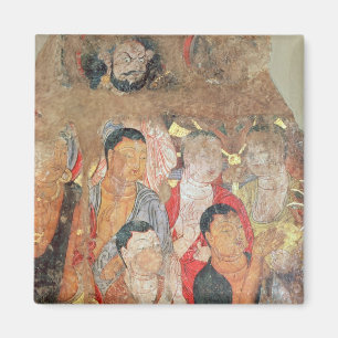 Gruppe der Mönche und Buddha Magnet