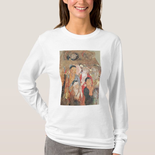 Gruppe der Mönche und des Buddhas T-Shirt (Vorderseite)