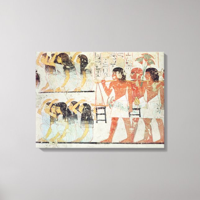 Gruppe der Trauernden im Beerdigungsprozess Leinwanddruck (Vorderseite)