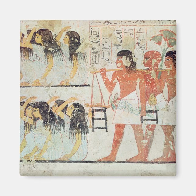 Gruppe der Trauernden im Beerdigungsprozess Magnet (Vorne)