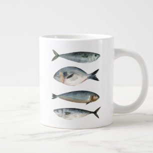 Gruppe der vier Fische Jumbo-Tasse
