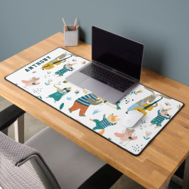 Gruppe der Waldtiere Schreibtischunterlage