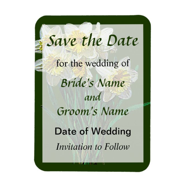 Gruppe der Weißgeruch Save the Date Magnet (Vertikal)