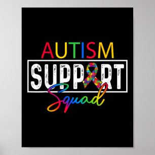 Gruppe F (Team zur Unterstützung von Autismus-Quad Poster