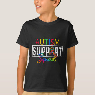 Gruppe F (Team zur Unterstützung von Autismus-Quad T-Shirt
