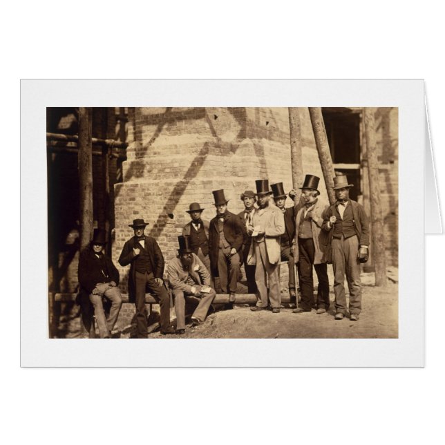 Gruppe Foremen, 1862 (Foto) (Vorderseite (Horizontal))