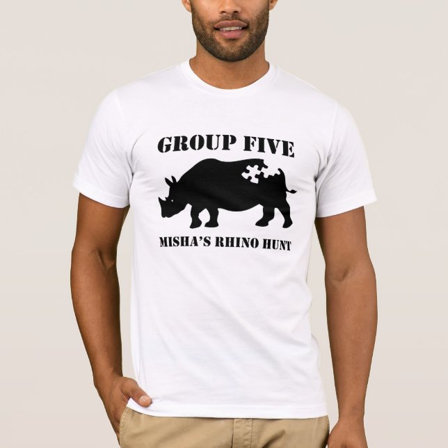 Gruppe fünf des Entwurfs-5 T-Shirt (Vorderseite)