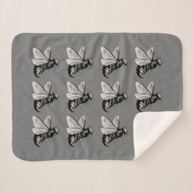 Gruppe gotischer Bienenvölker auf Flügelgrauen Sherpadecke (Vorderseite (Horizontal))
