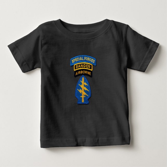 Gruppe "Grüne Berets SF SOF SFG SOC" Baby T-shirt (Vorderseite)