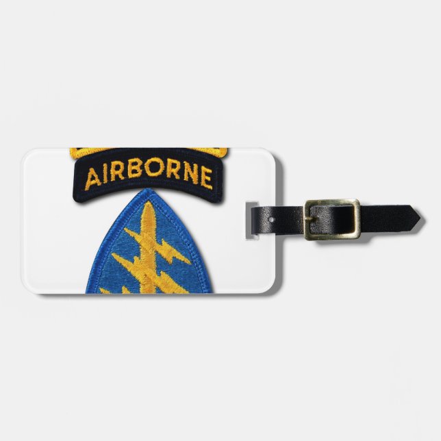 Gruppe "Grüne Berets SF SOF SFG SOC" Gepäckanhänger (Vorderseite horizontal)