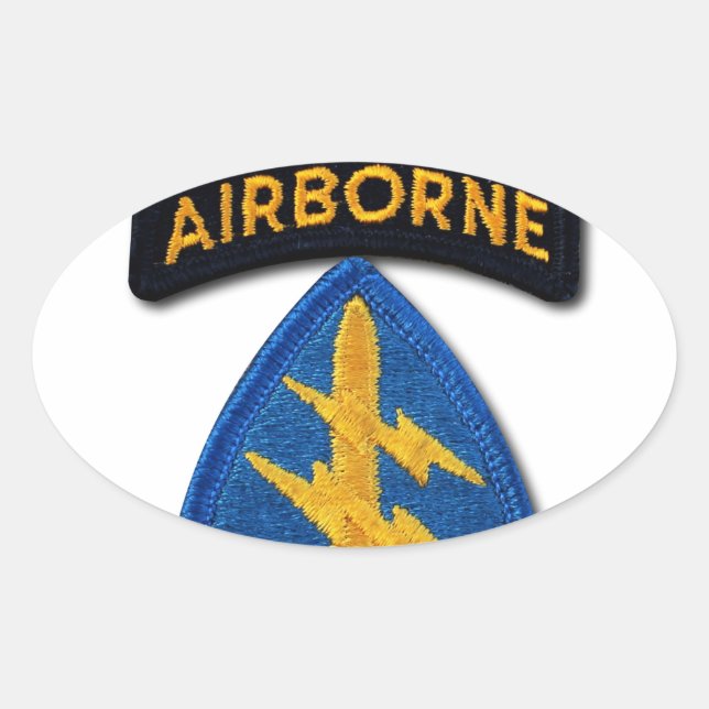 Gruppe "Grüne Berets SF SOF SFG SOC" Ovaler Aufkleber (Vorderseite)