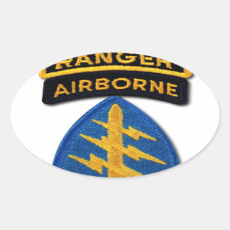 Gruppe "Grüne Berets SF SOF SFG SOC" Ovaler Aufkleber
