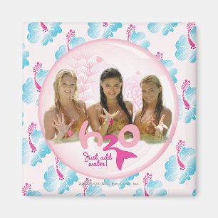 Gruppe in der rosa Blase Magnet