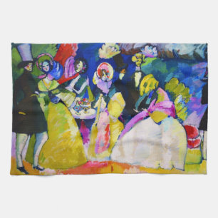 Gruppe in Krinolinen von Wassily Kandinsky Geschirrtuch