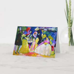 Gruppe in Krinolinen von Wassily Kandinsky Karte