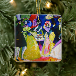Gruppe in Krinolinen von Wassily Kandinsky Keramikornament