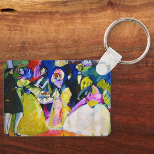 Gruppe in Krinolinen von Wassily Kandinsky Schlüsselanhänger
