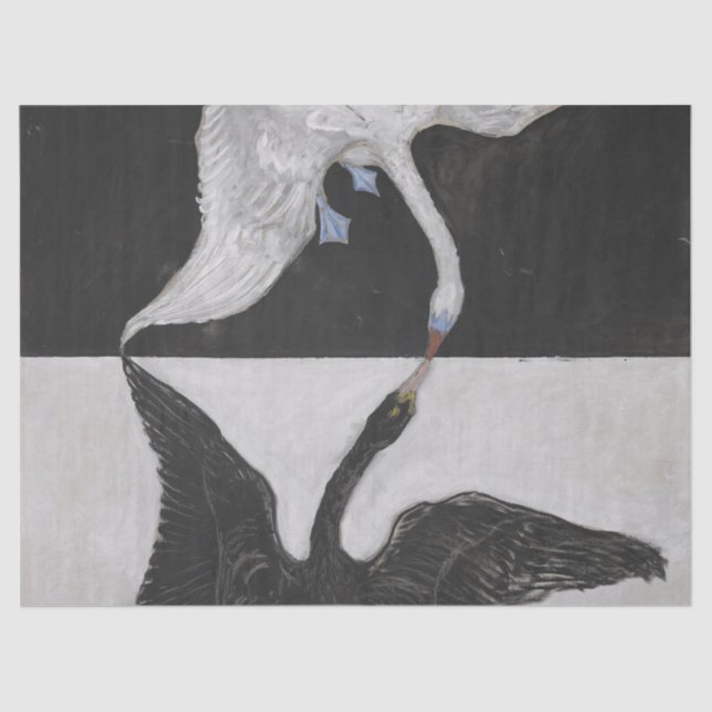 Gruppe IX SUW Der Schwan Nr. 1 von Hilma Klint Seidenpapier (Vorderseite)